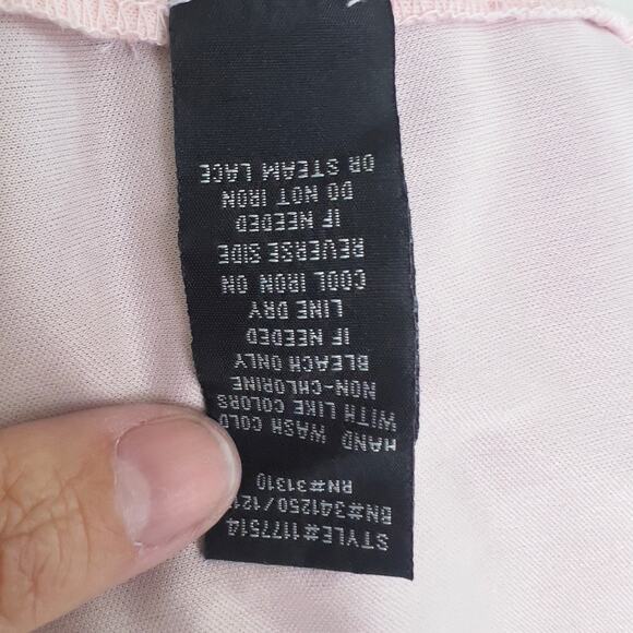 By & By size 13 navy lace over flesh tone halter style dress, Homecoming, #2672 - Picture 7 of 8